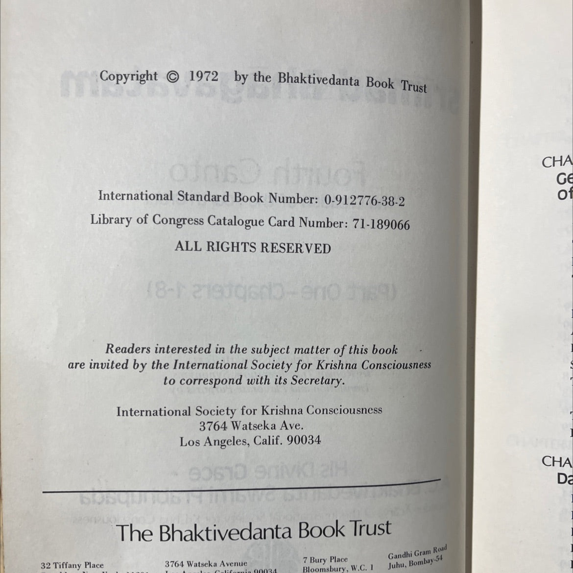 srimad-bhagavatam fourth canto \"the creation of the fourth order\" (part one-chapters 1-8) book, by a.c. bhaktivedanta image 3