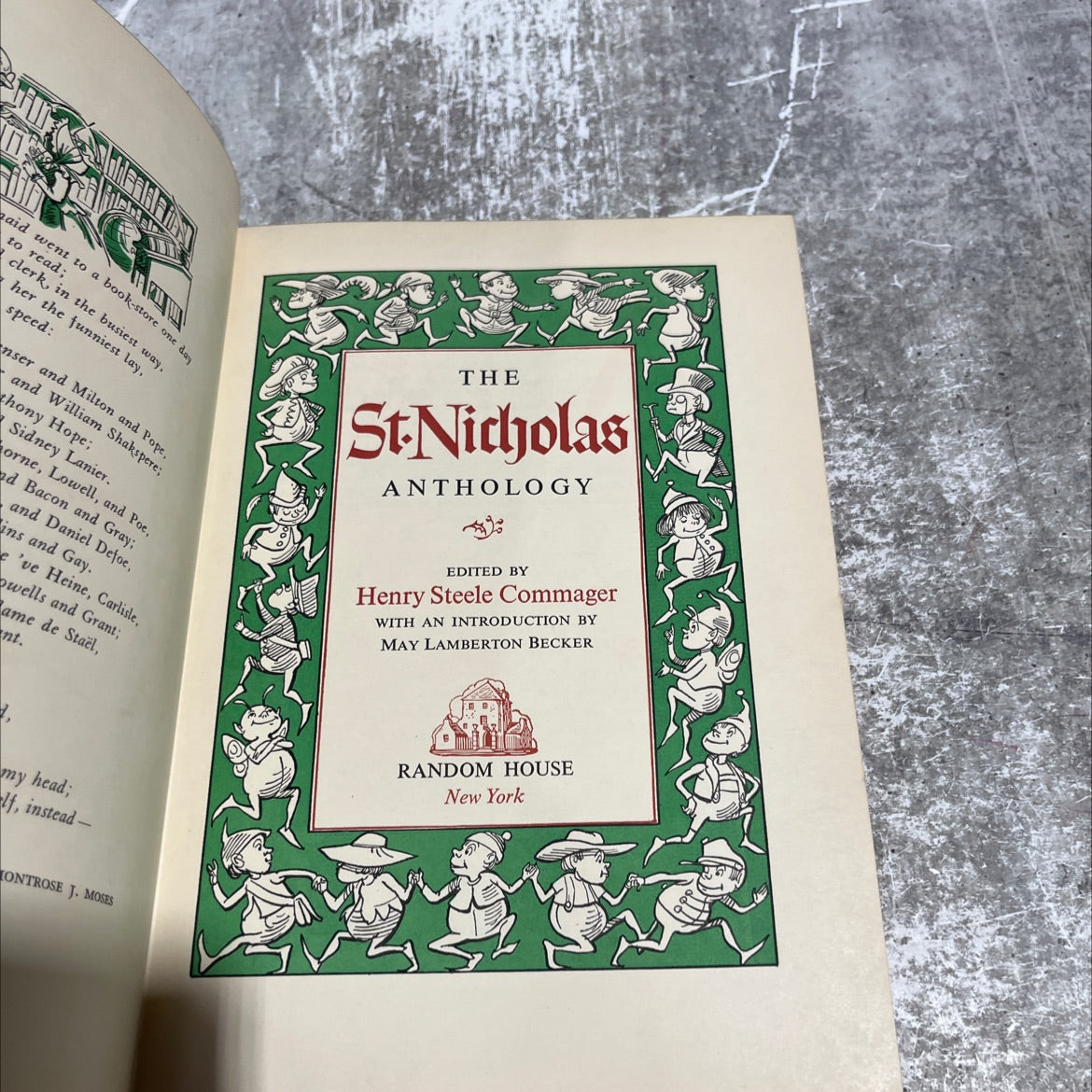 st nicholas anthology book, by henry steele commager, 1948 Hardcover image 2