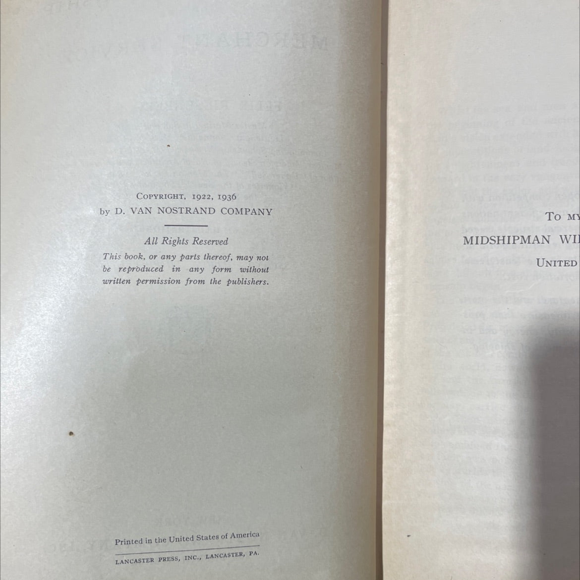 standard seamanship for the merchant service book, by felix riesenberg, 1936 Hardcover image 3