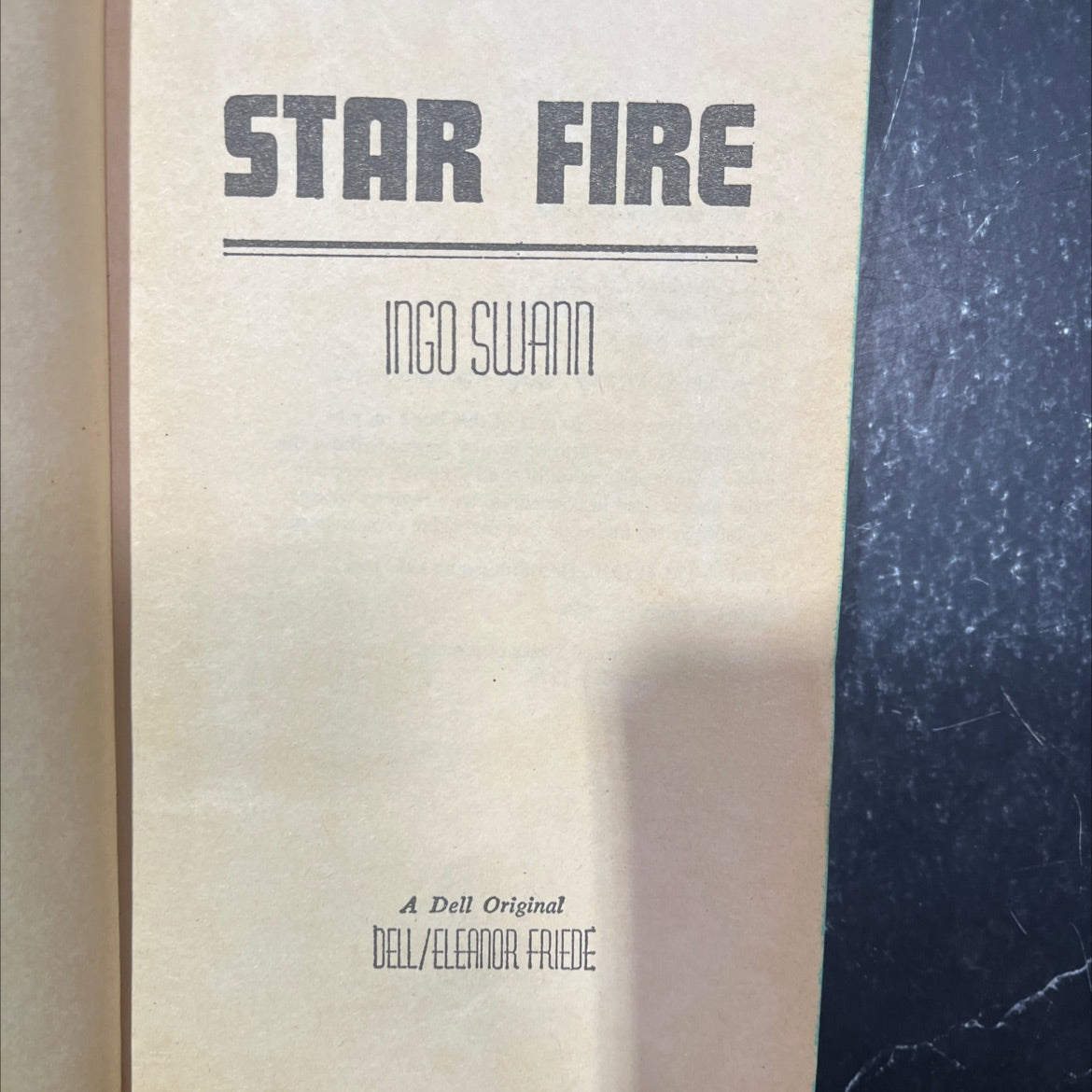 star fire book, by ingo swann, 1978 Paperback image 2