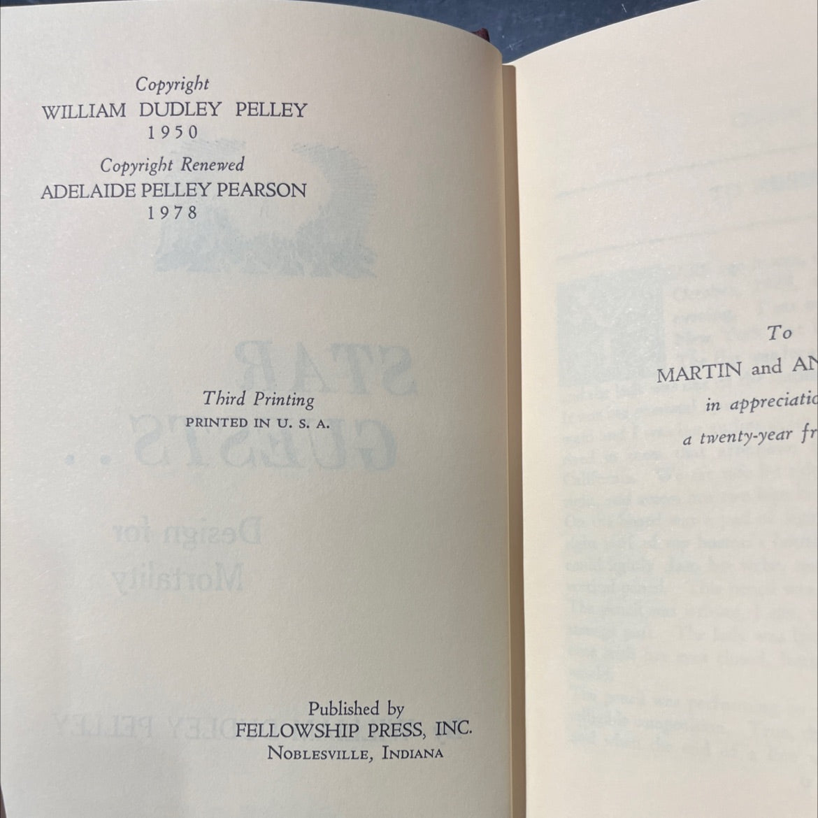 star guests.. design for mortality book, by william dudley pelley, 1978 Hardcover image 3