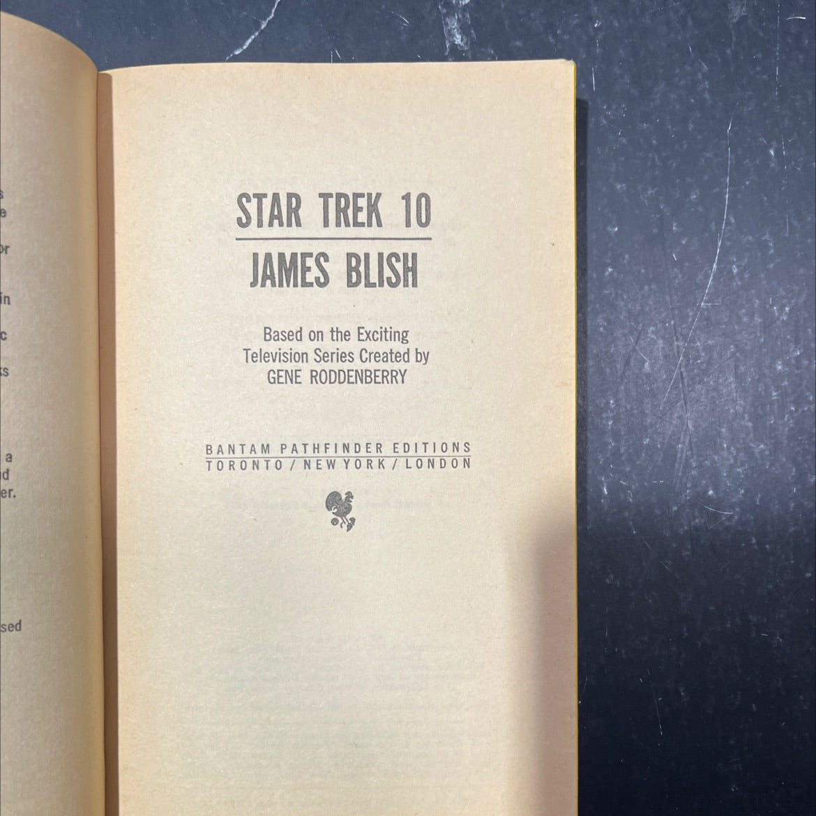 star trek 10 book, by james blish, 1974 Hardcover image 2