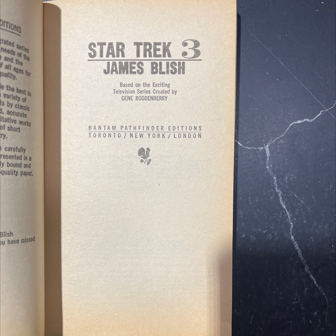 star trek 3 book, by james blish, 1972 Paperback image 2