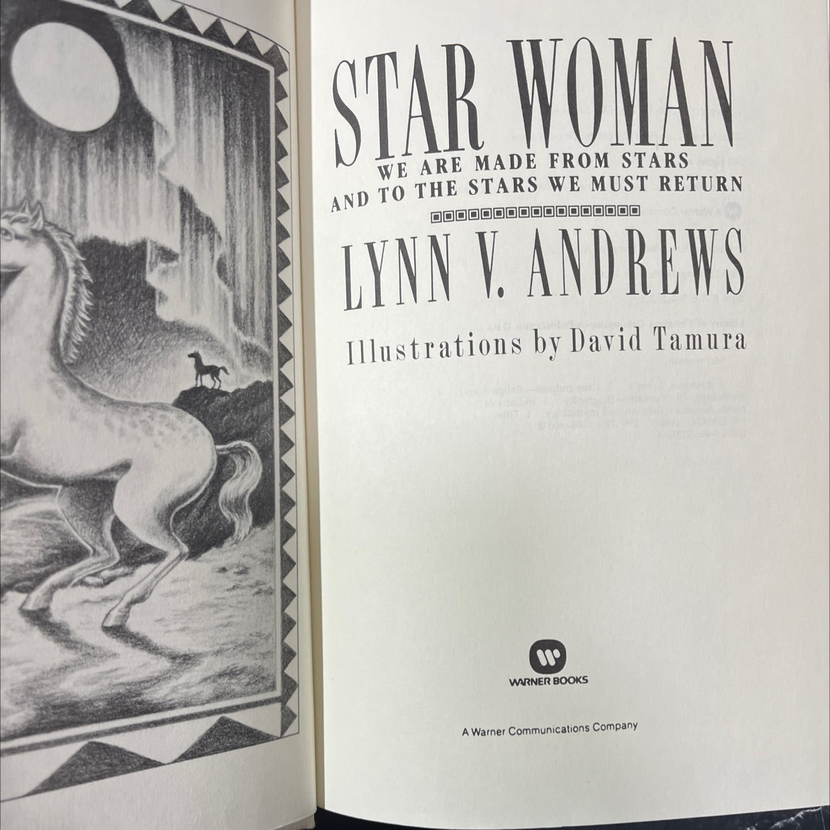 star woman we are made from stars and to the stars we must return book, by lynn v. andrews, 1986 Hardcover image 2