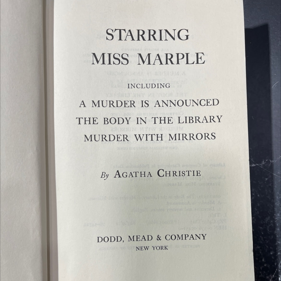 starring miss marple including a murder is announced the body in the library murder with mirrors book, by agatha image 2