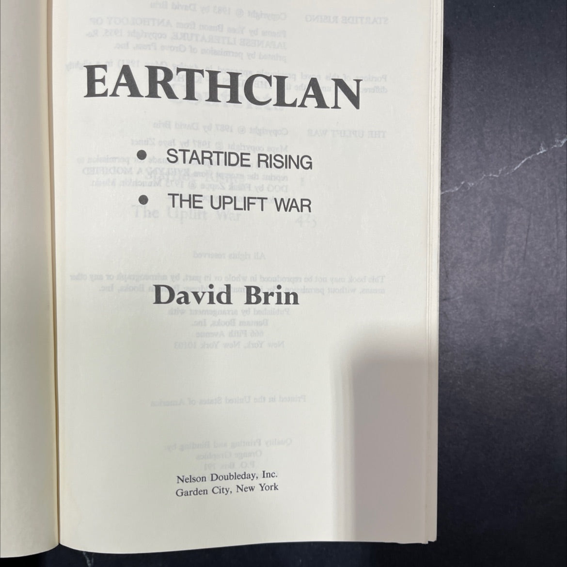 startide rising book, by David Brin, 1987 Hardcover, Vintage image 2