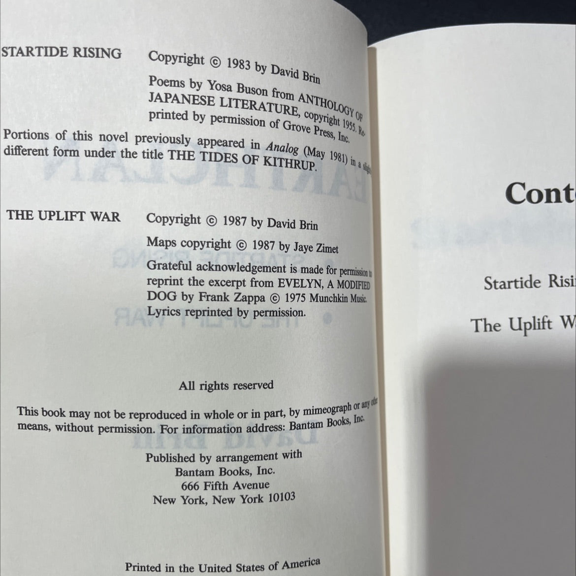 startide rising book, by David Brin, 1987 Hardcover, Vintage image 3