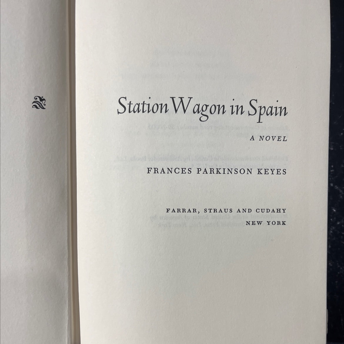 station wagon in spain book, by frances parkinson keyes, 1959 Hardcover image 2