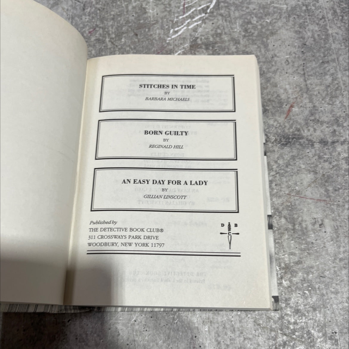 stitches in time book, by barbara michaels, 1995 Hardcover image 2