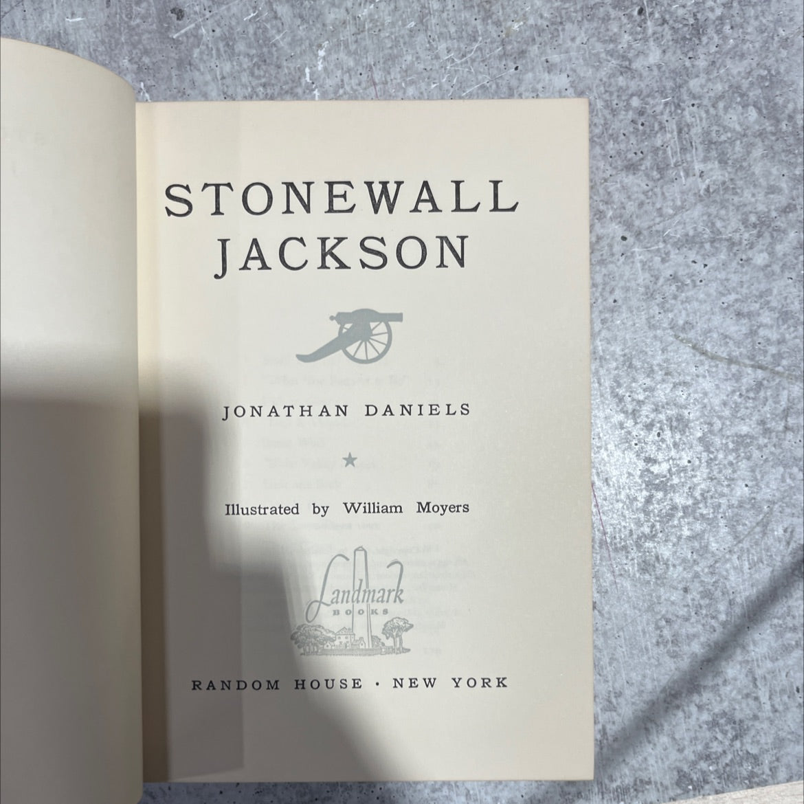 stonewall jackson book, by jonathan daniels, 1959 Hardcover image 2
