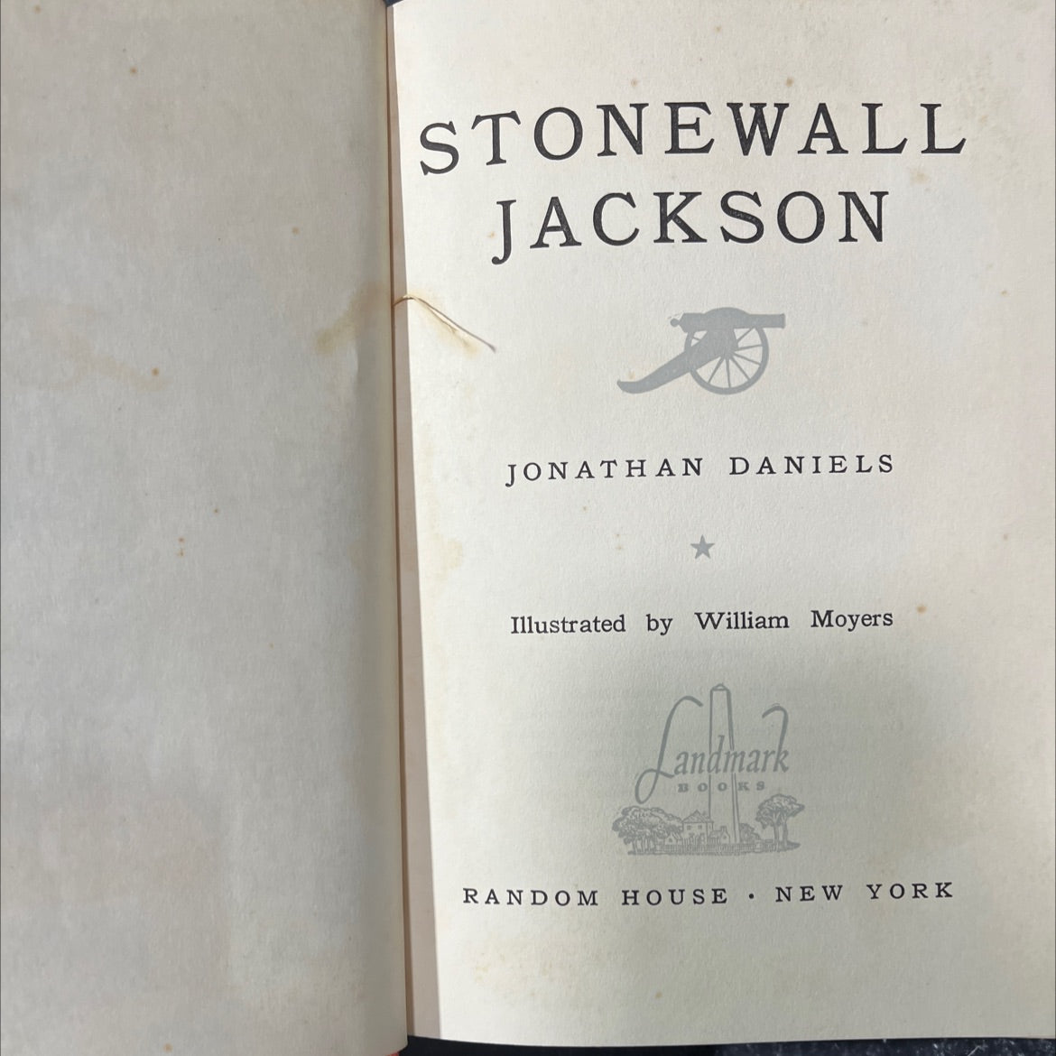 stonewall jackson book, by jonathan daniels, 1959 Hardcover image 2