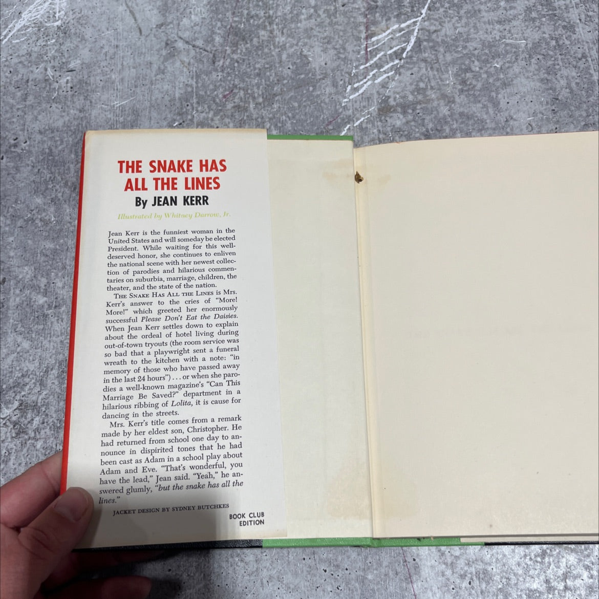 stop a the snake book, by jean kerr, 1960 Hardcover image 4