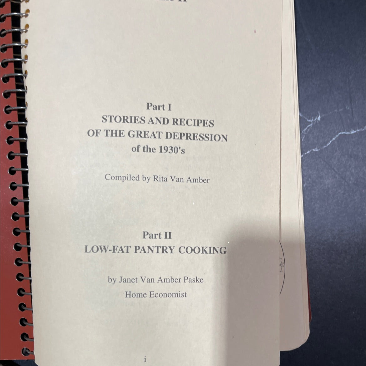 stories and recipes of the great depression of the 1930's book, by Rita Van Amber, 1993 Paperback image 2