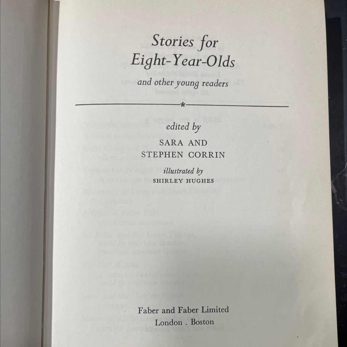 stories for eight-year-olds and other young readers book, by sara and stephen corrin, 1980 Hardcover image 2