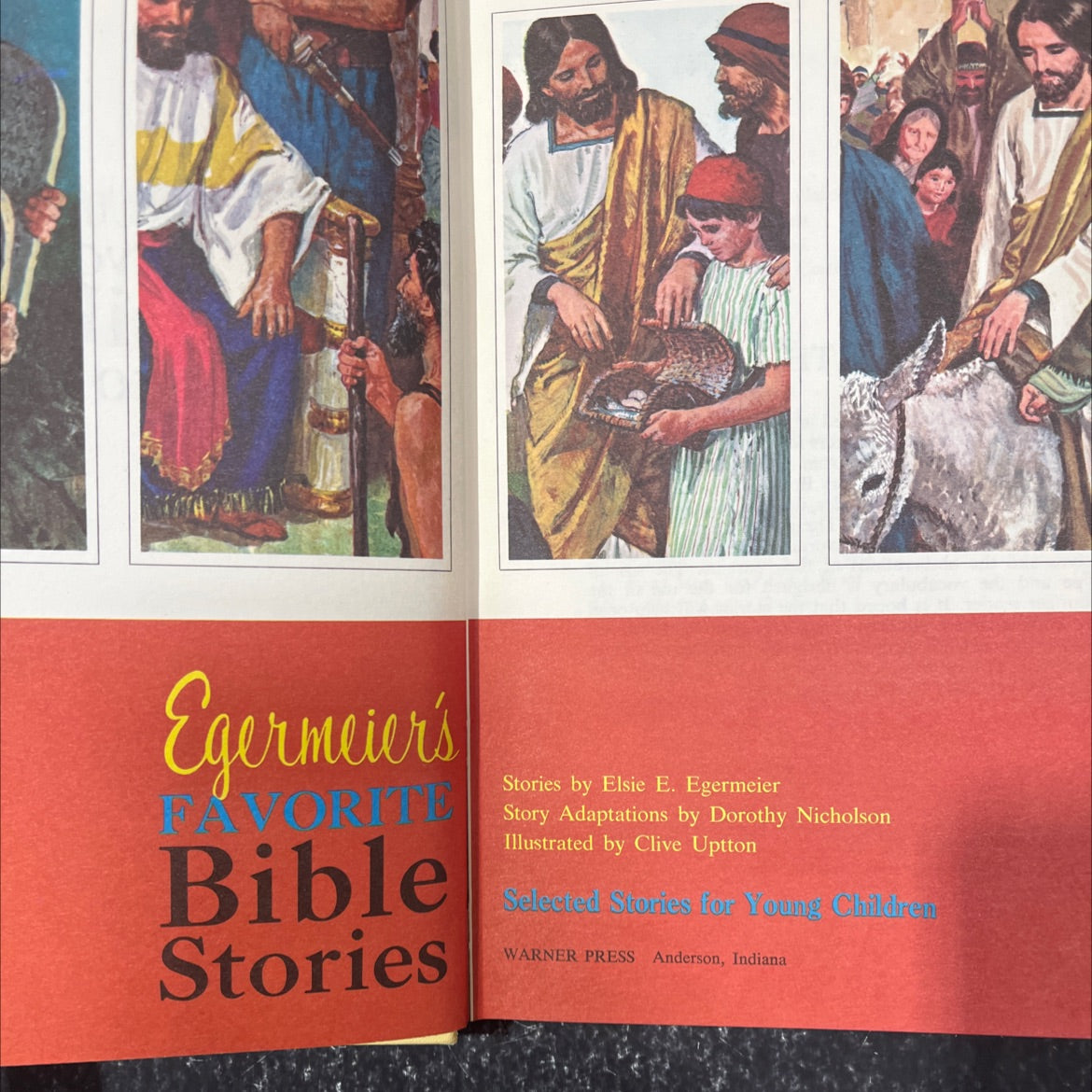 stories for young children book, by elsie e. egermeier, 1965 Hardcover image 2