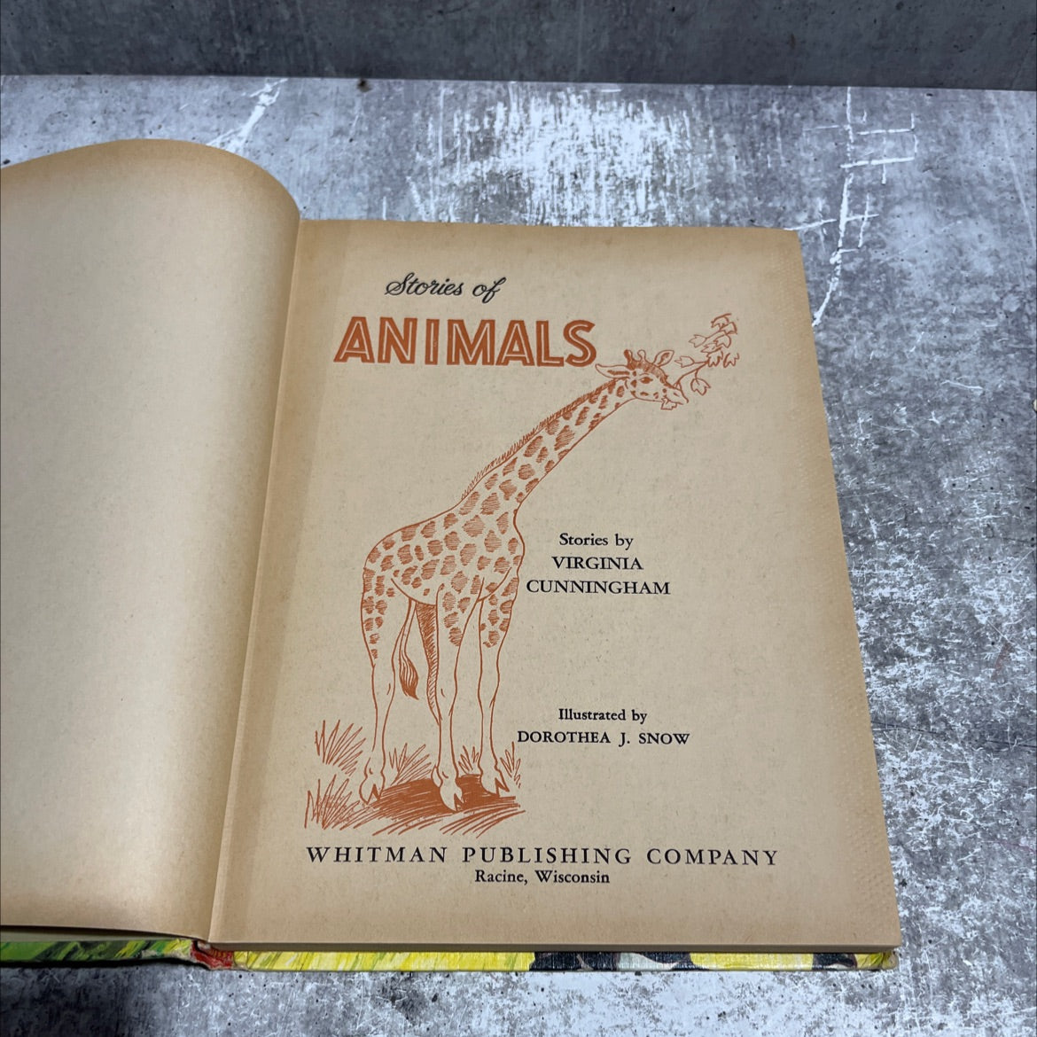 stories of animals book, by virginia cunningham, 1947 Hardcover image 2
