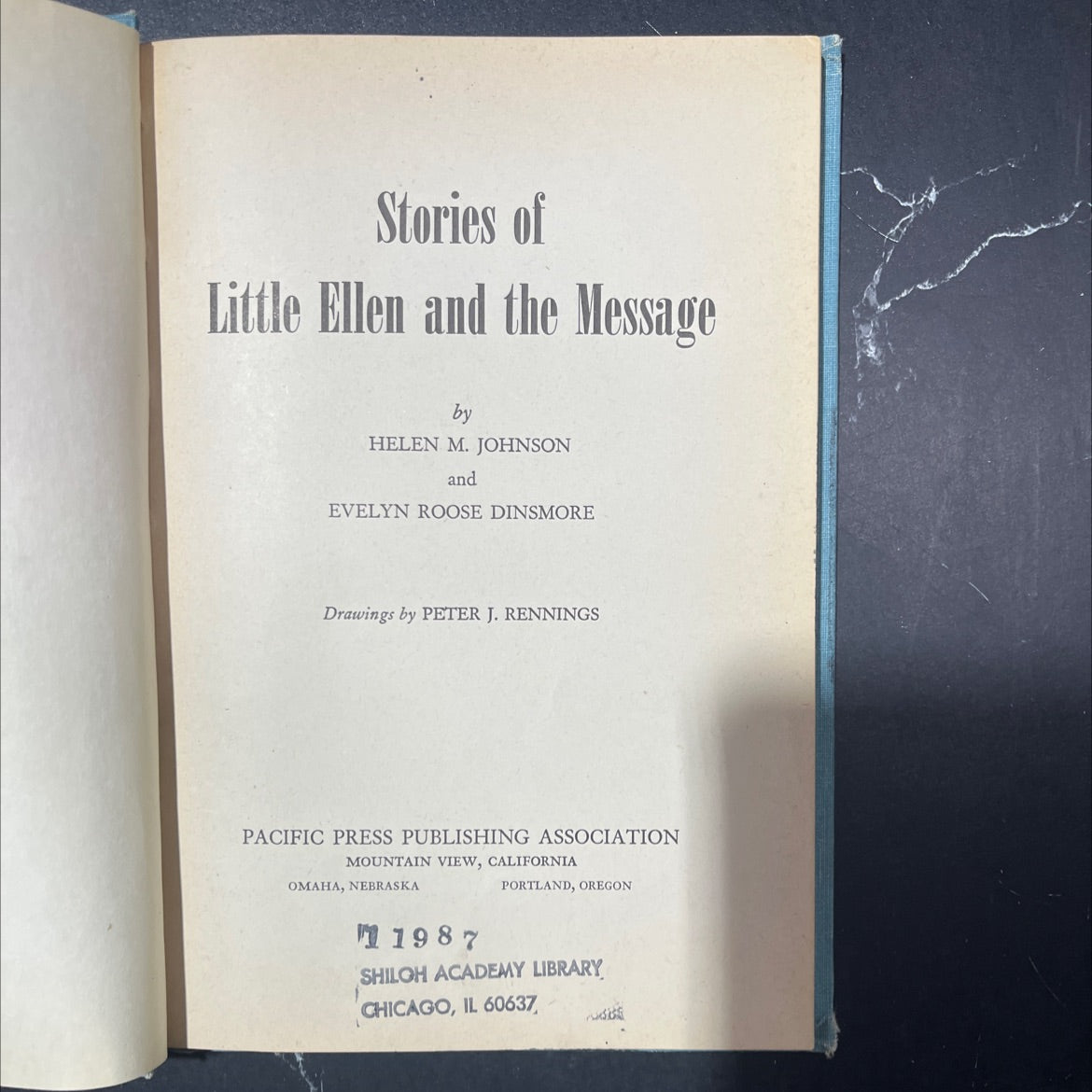 stories of little ellen and the message book, by helen m. johnson and evelyn roose dinsmore, 1987 Hardcover image 2