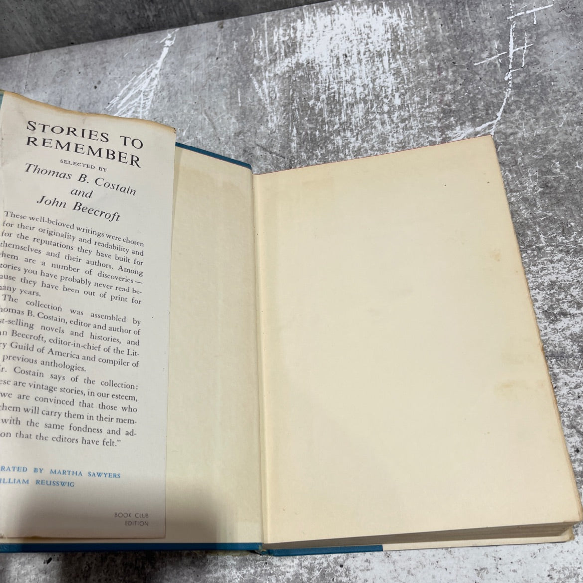 stories to remember book, by Thomas B. Costain, John Beecroft, 1956 Hardcover image 4