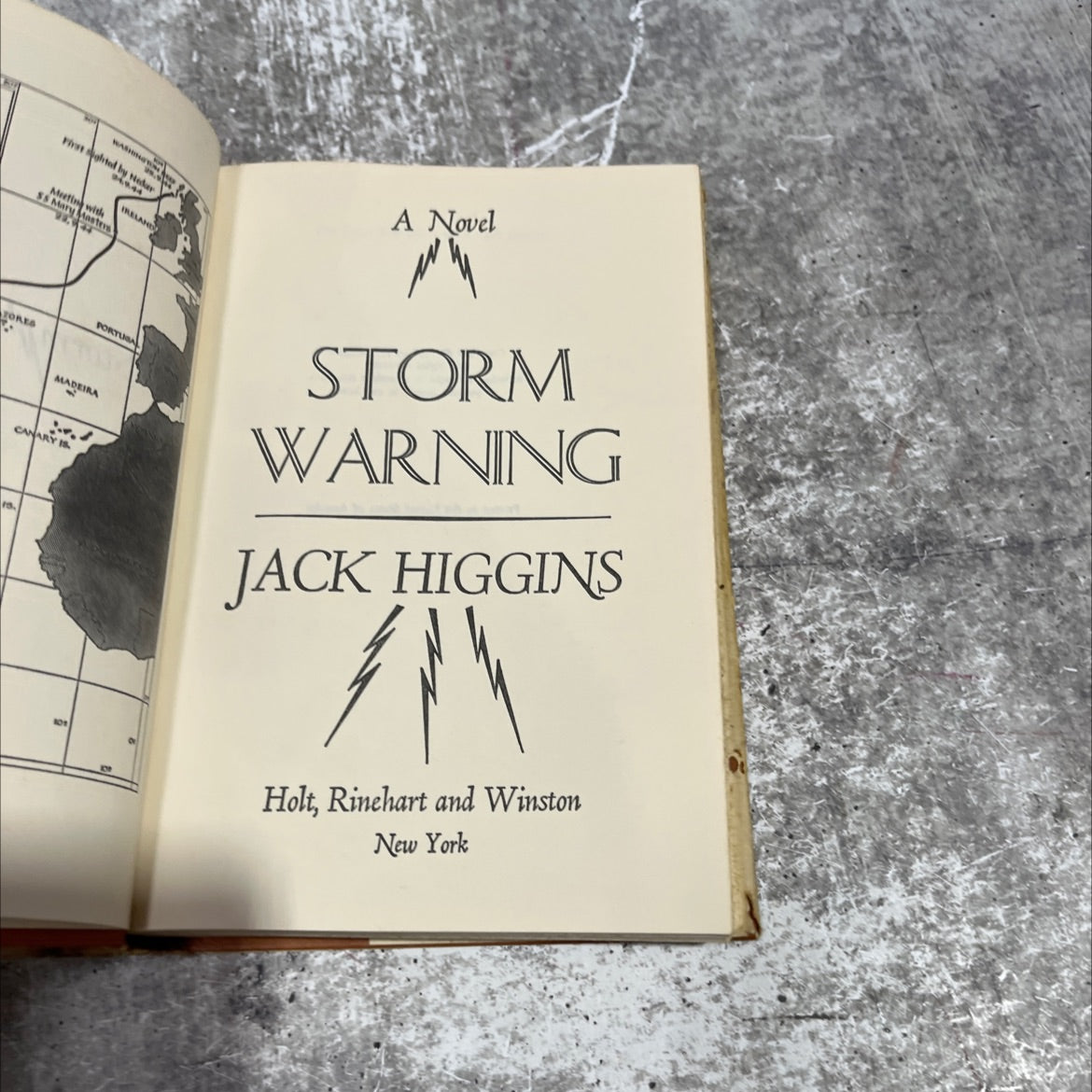 storm warning book, by jack higgins, 1976 Hardcover image 2