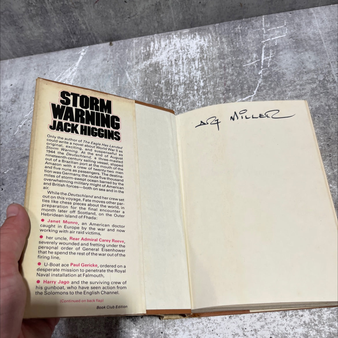 storm warning book, by jack higgins, 1976 Hardcover image 4
