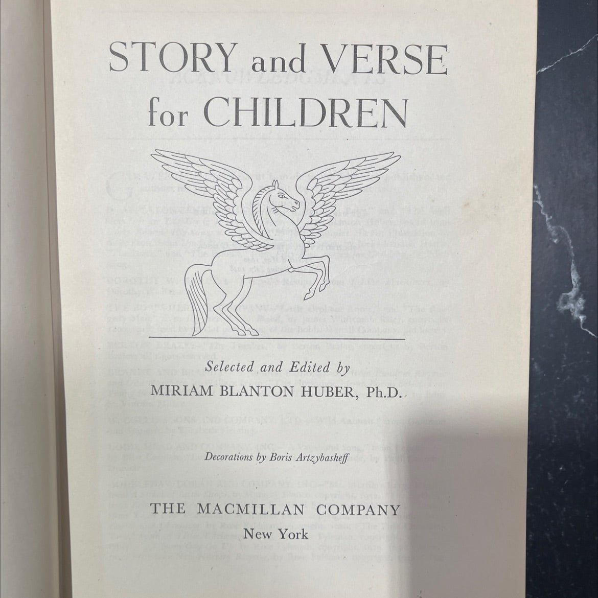 story and verse for children book, by miriam blanton huber, 1948 Hardcover image 2