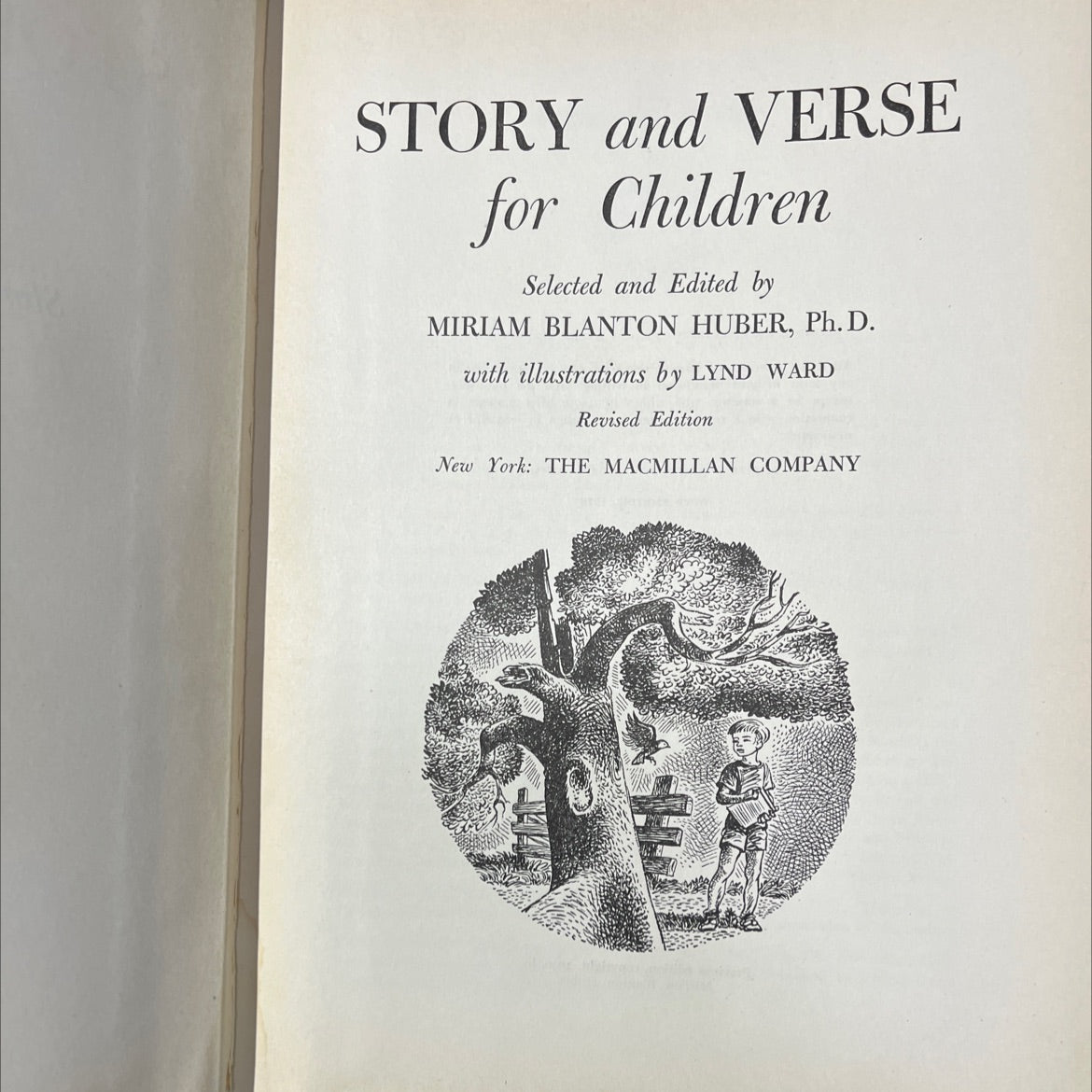 story and verse for children book, by miriam blanton huber, 1955 Hardcover image 2