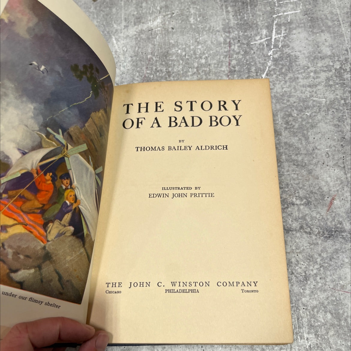 story of a bad boy book, by thomas bailey aldrich, 1927 Hardcover image 2