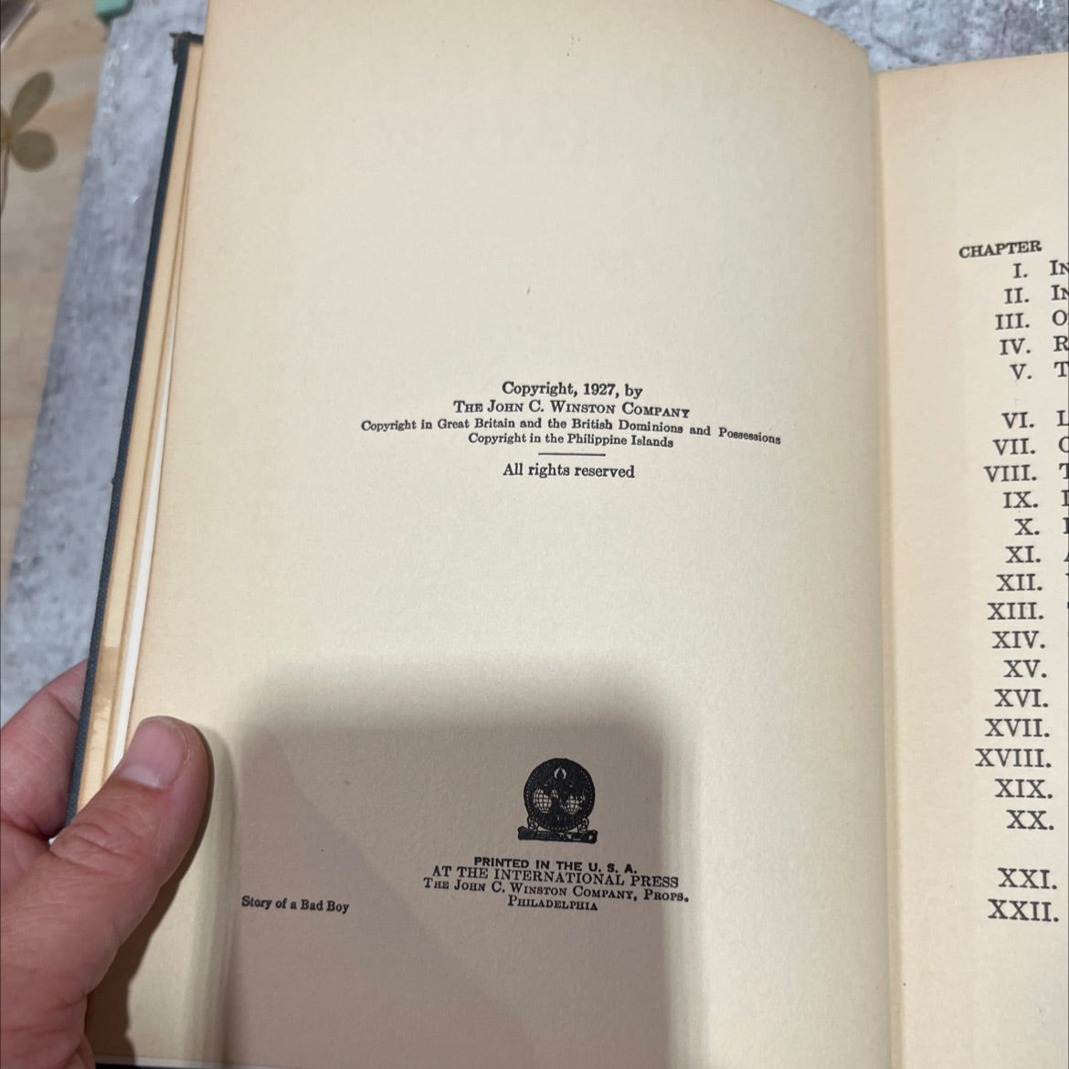 story of a bad boy book, by thomas bailey aldrich, 1927 Hardcover image 3