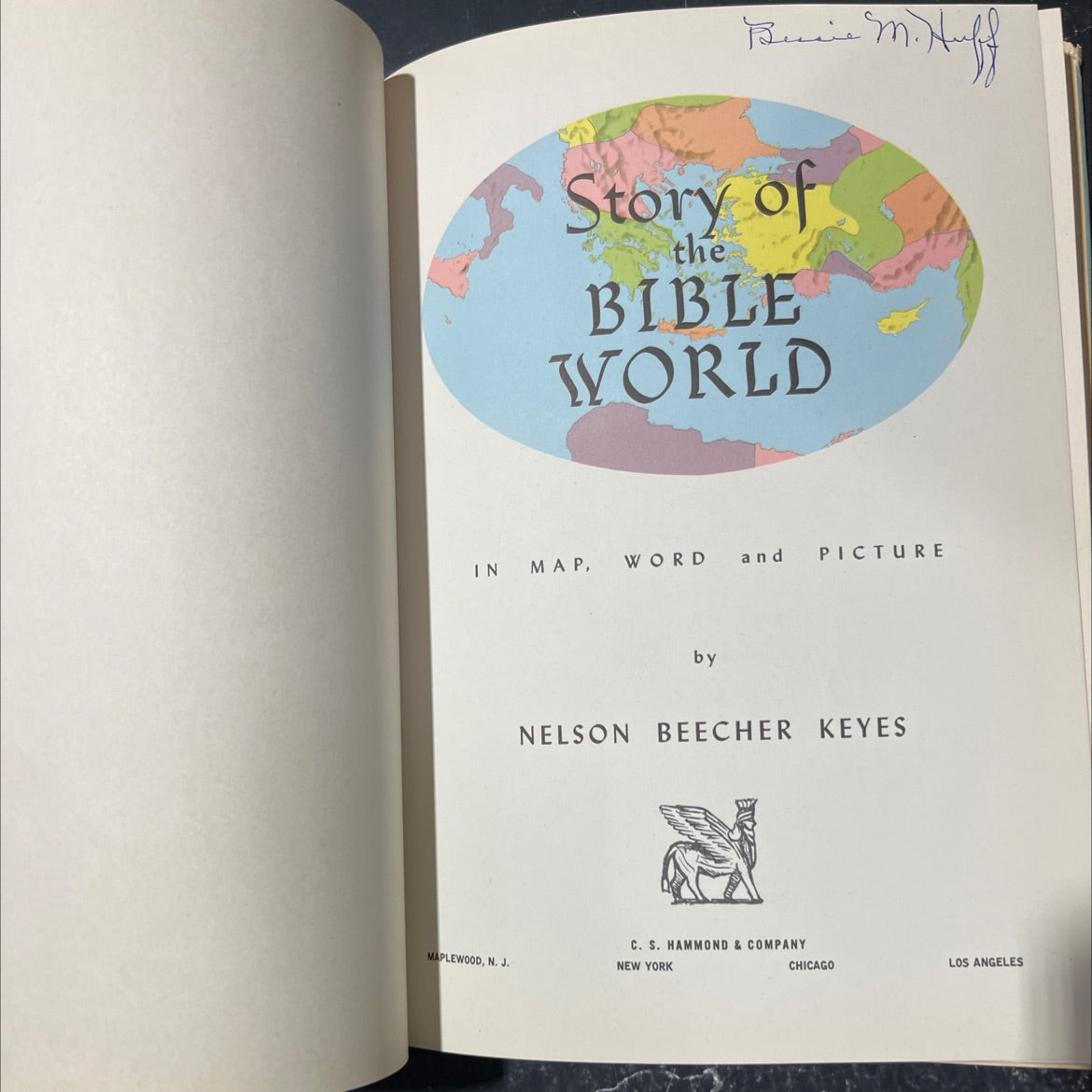 story of the bible world in map, word and picture book, by nelson beecher keyes, 1959 Hardcover image 2