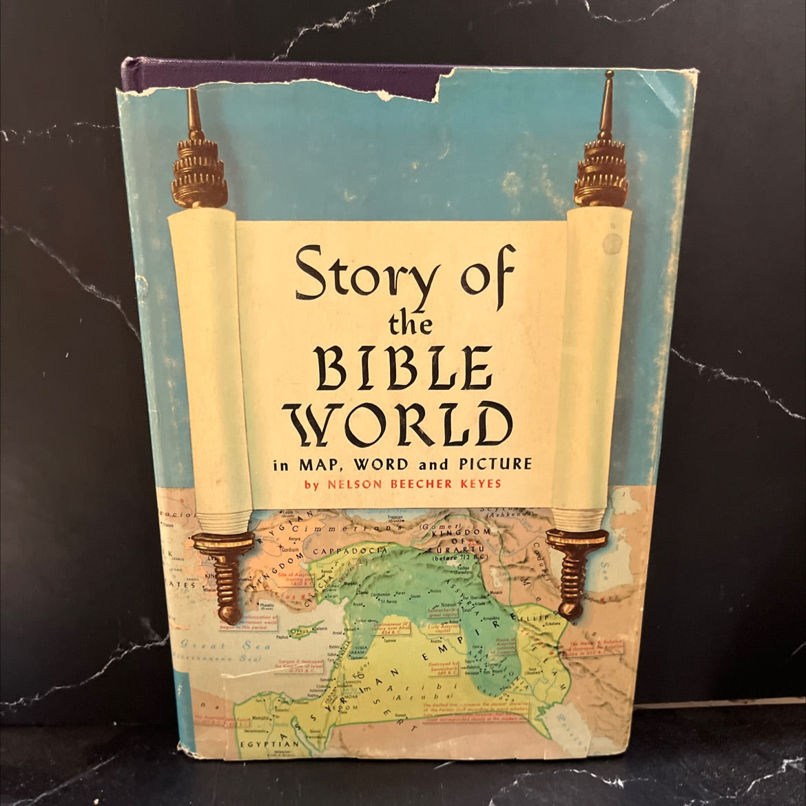 story of the bible world in map, word and picture book, by nelson beecher keyes, 1959 Hardcover image 1