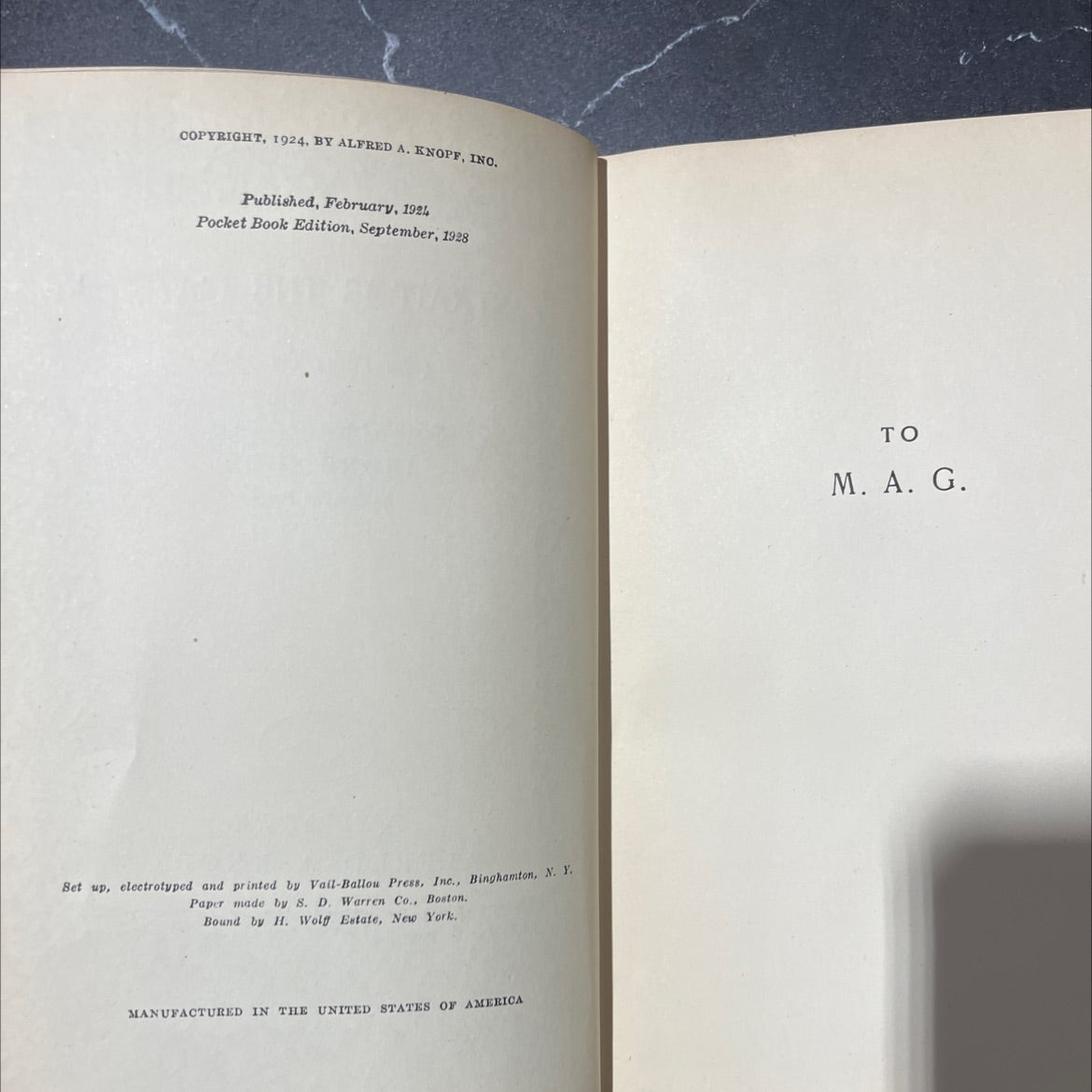 strait is the gate book, by andré gide, 1924 Hardcover image 3