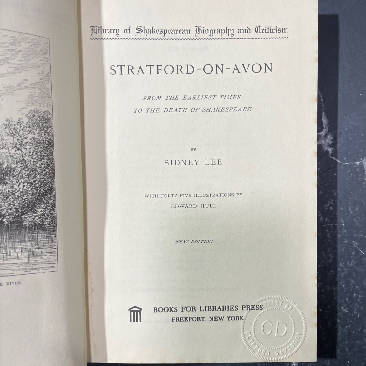stratford-on-avon from the earliest times to the death of shakespeare book, by sidney lee, 1970 Hardcover image 2