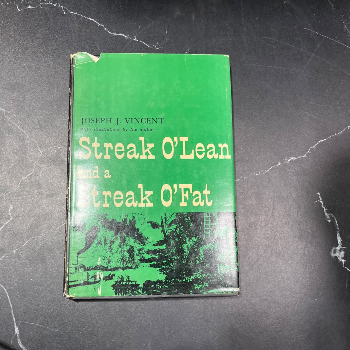 SIGNED streak o'lean and a streak o'fat book, by joseph j. vincent, 1964 Hardcover image 1