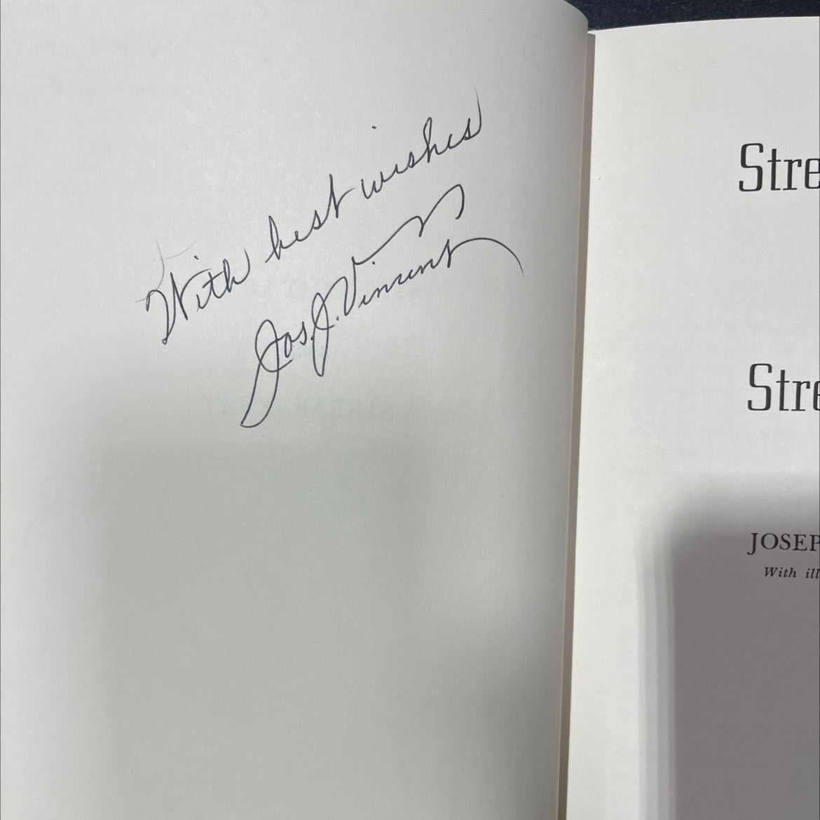 SIGNED streak o'lean and a streak o'fat book, by joseph j. vincent, 1964 Hardcover image 4
