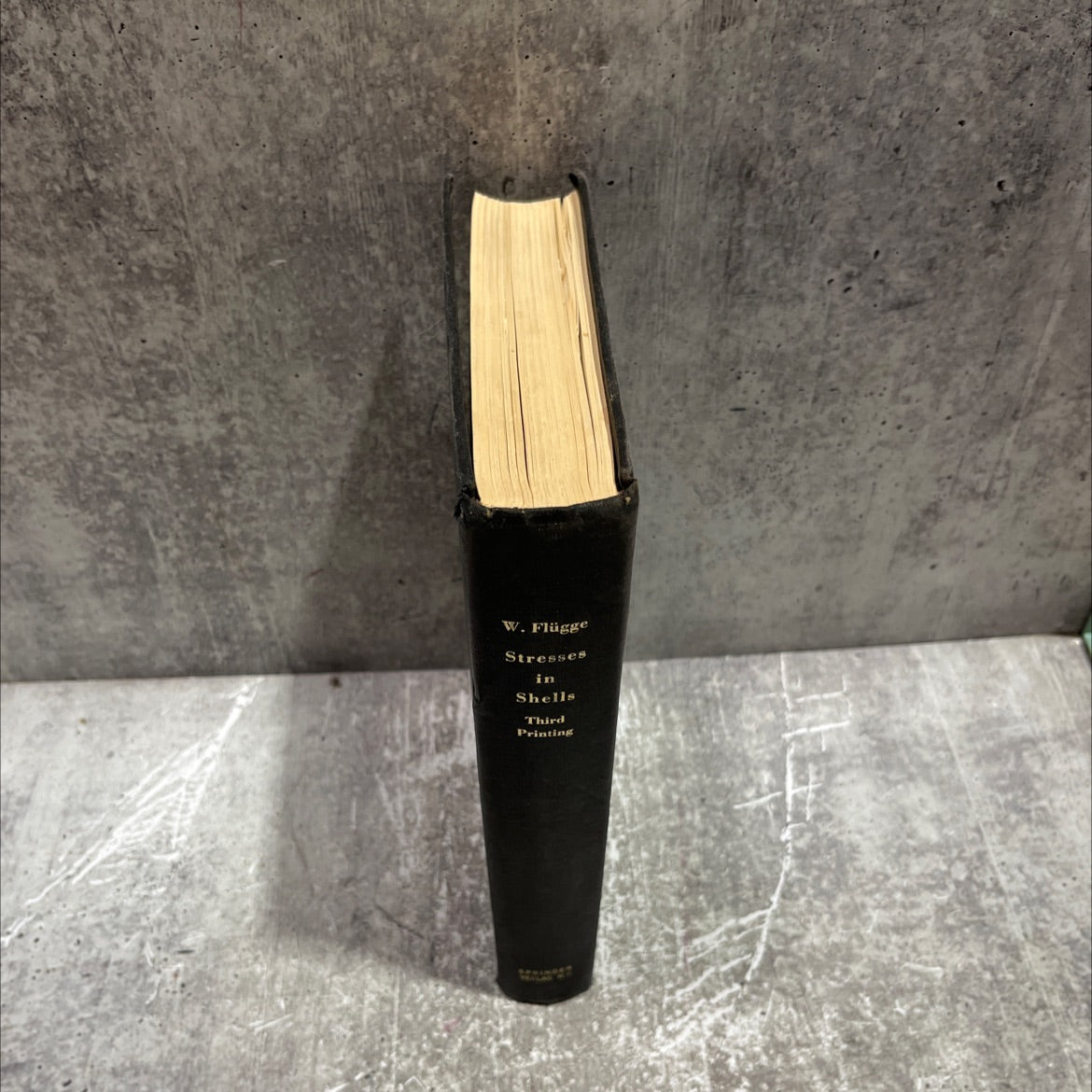 stresses in shells book, by wilhelm flügge, 1966 Hardcover image 4