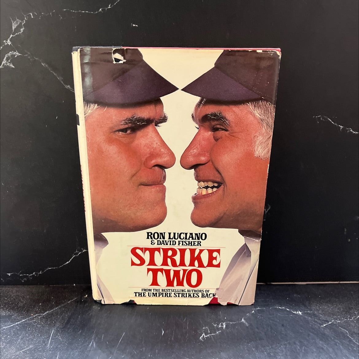 SIGNED strike two book, by Ron Luciano & David Fisher, 1984 Hardcover, First Edition image 1