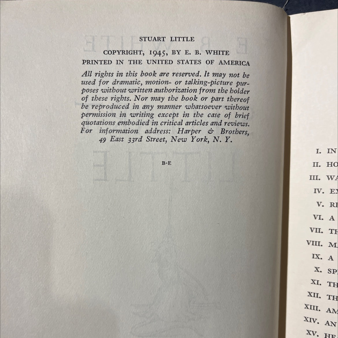 stuart little book, by e. b. white, 1945 Hardcover image 3