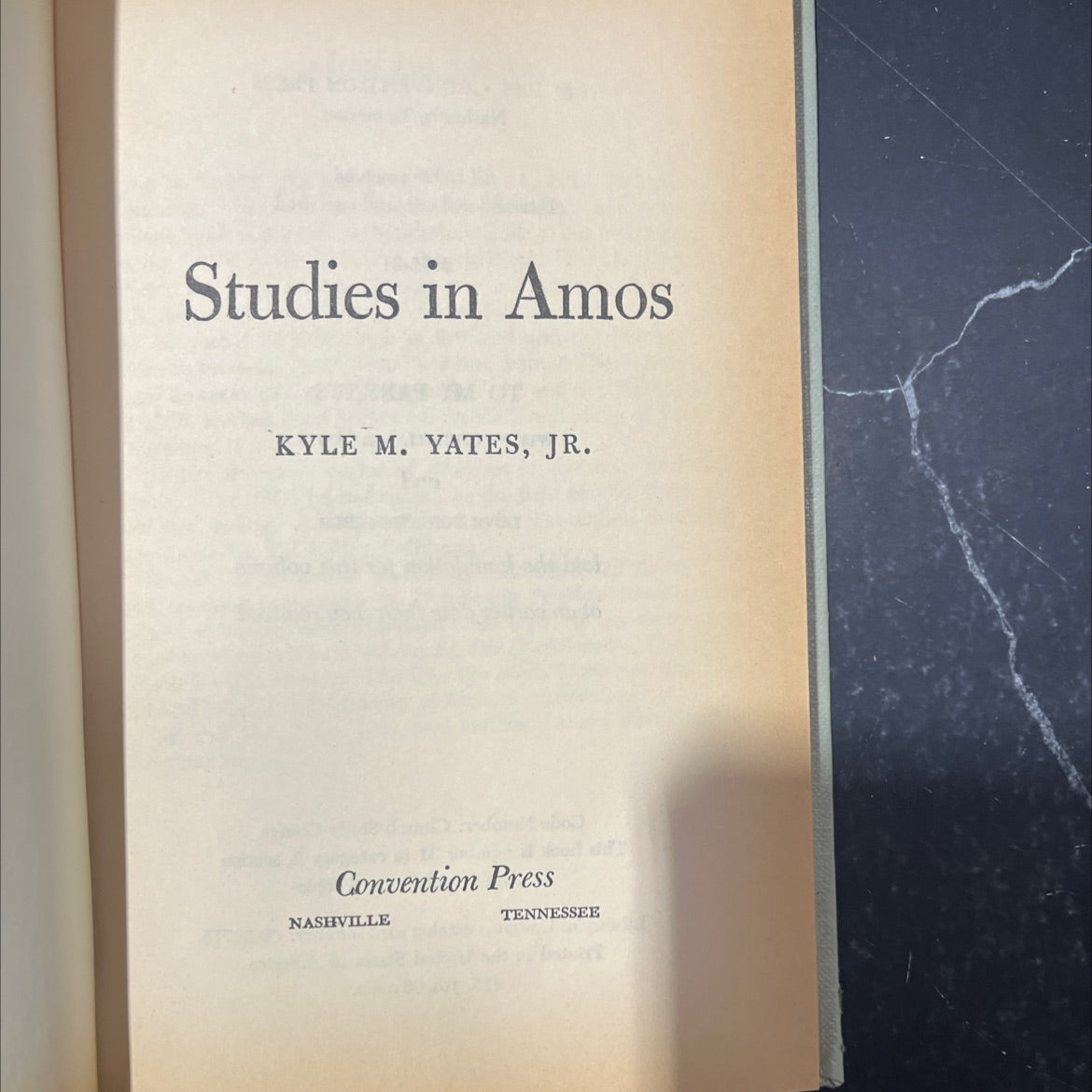 studies in amos book, by kyle m. yates, jr., 1966 Hardcover image 2