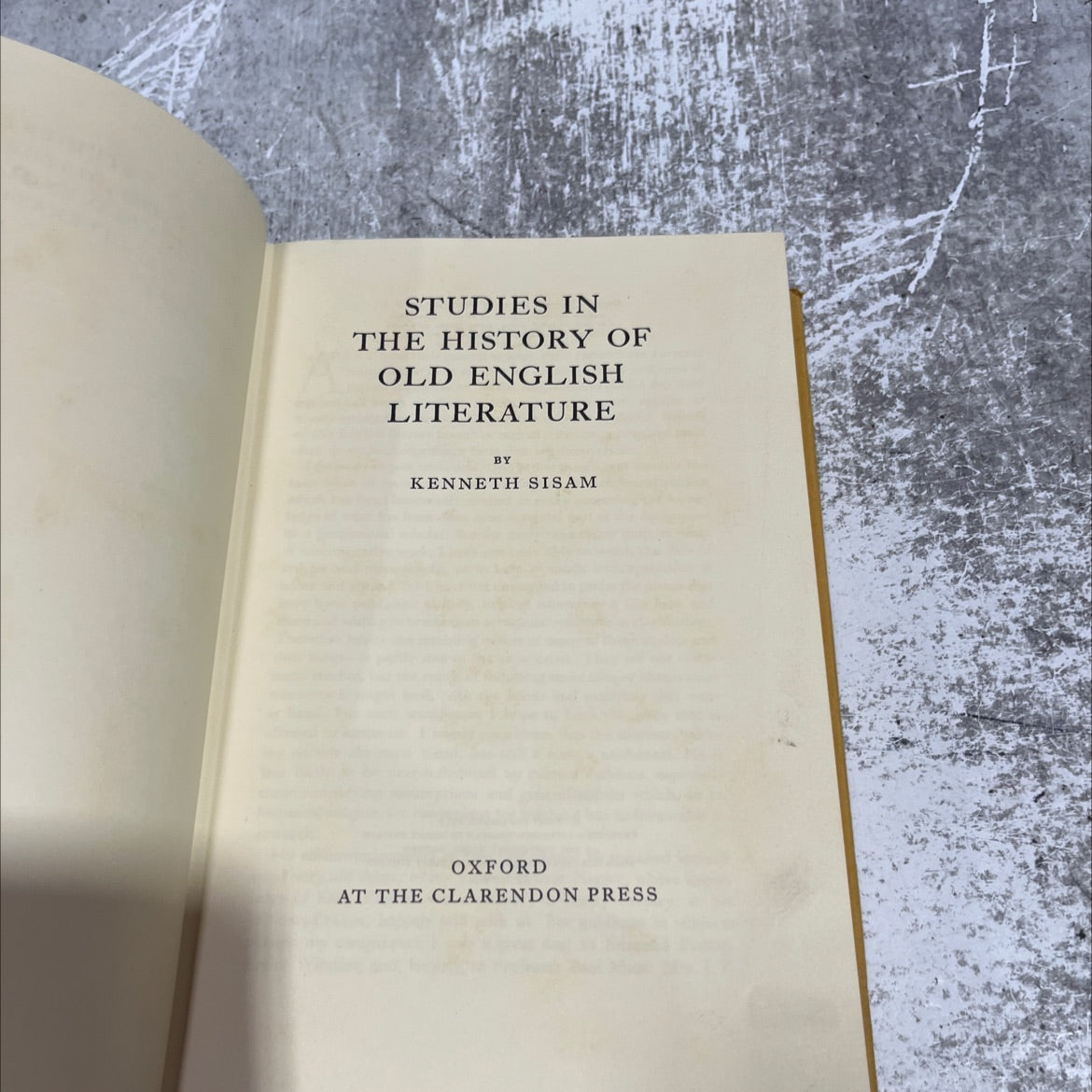 studies in the history of old english literature book, by kenneth sisam, 1970 Hardcover image 2