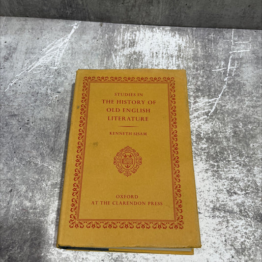 studies in the history of old english literature book, by kenneth sisam, 1970 Hardcover image 1
