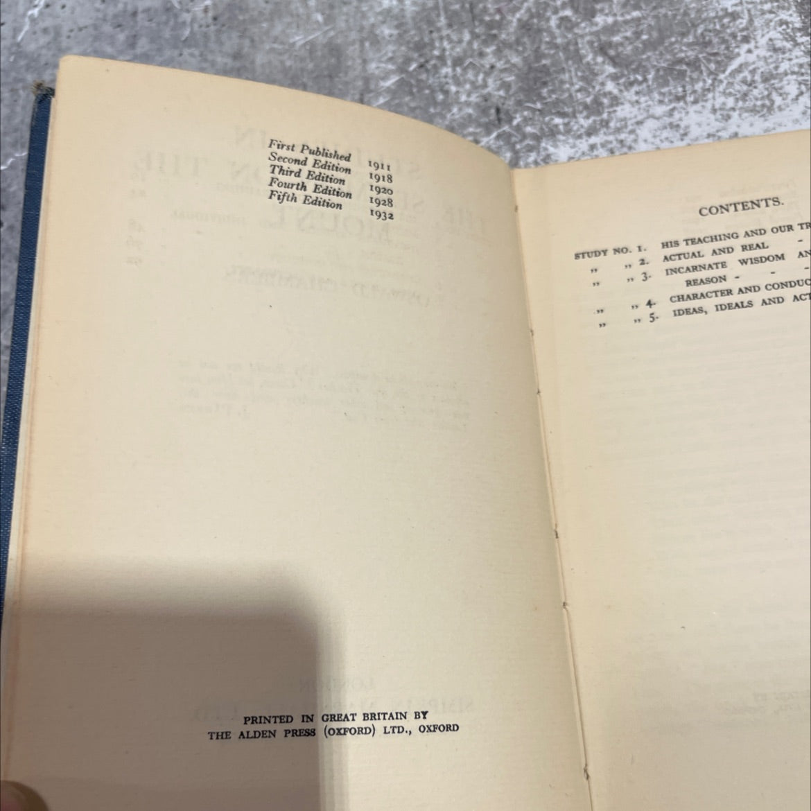 studies in the sermon on the mount book, by oswald chambers, 1932 Hardcover image 3