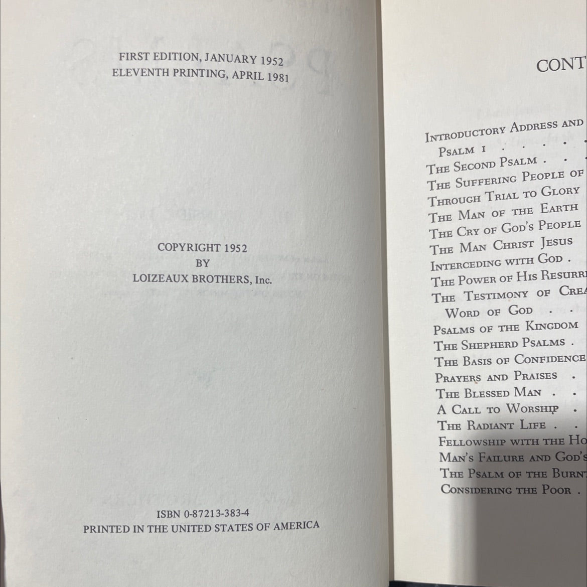 studies on book one of the psalms book, by h. a. ironside, 1981 Hardcover image 3