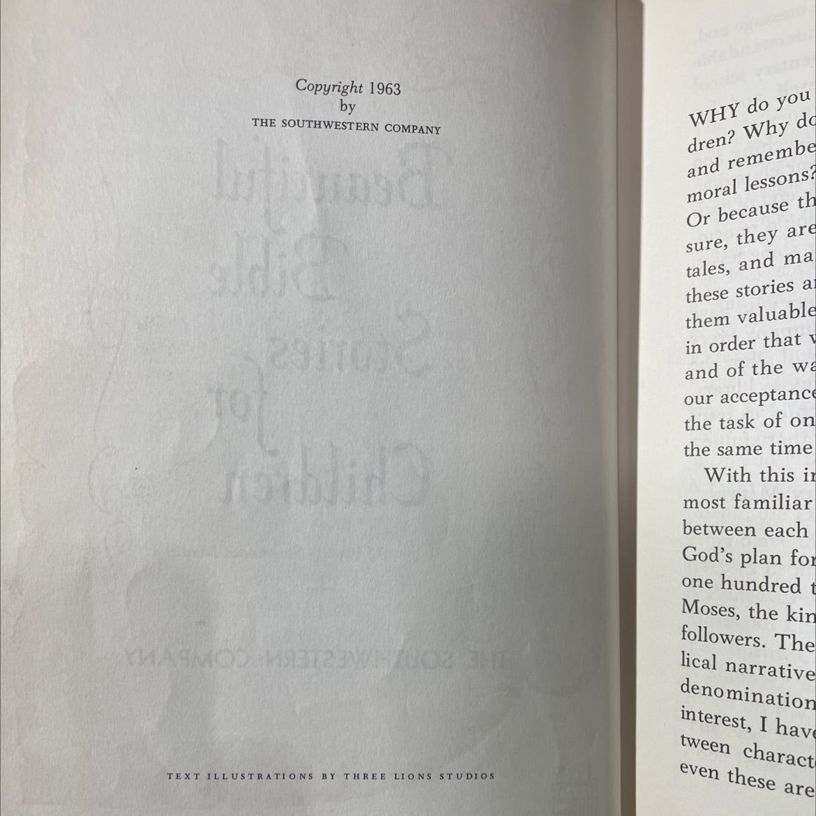 su beautiful bible stories for children book, by patricia summerlin martin, 1963 Hardcover image 3