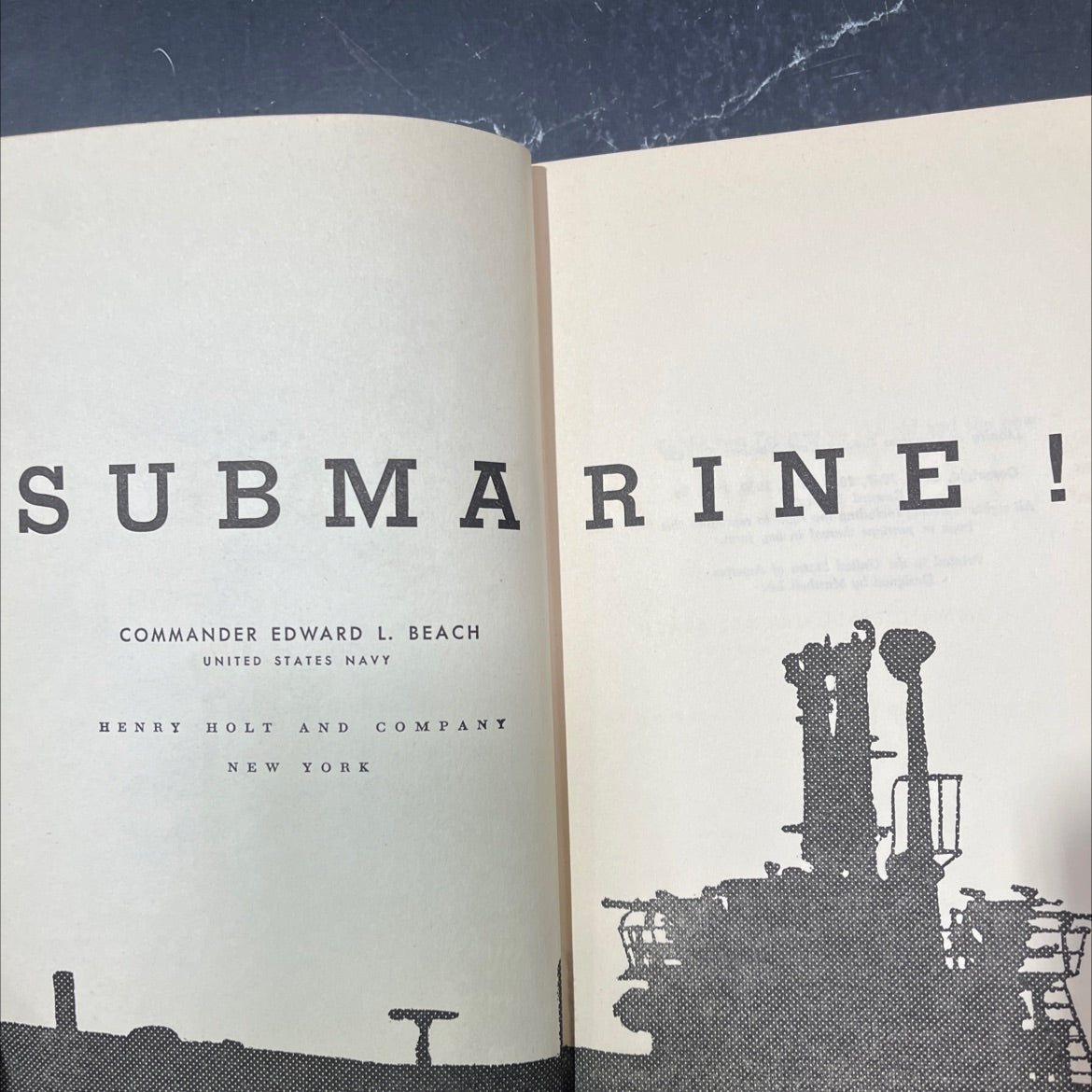 submarine! book, by edward l. beach, 1952 Hardcover image 2