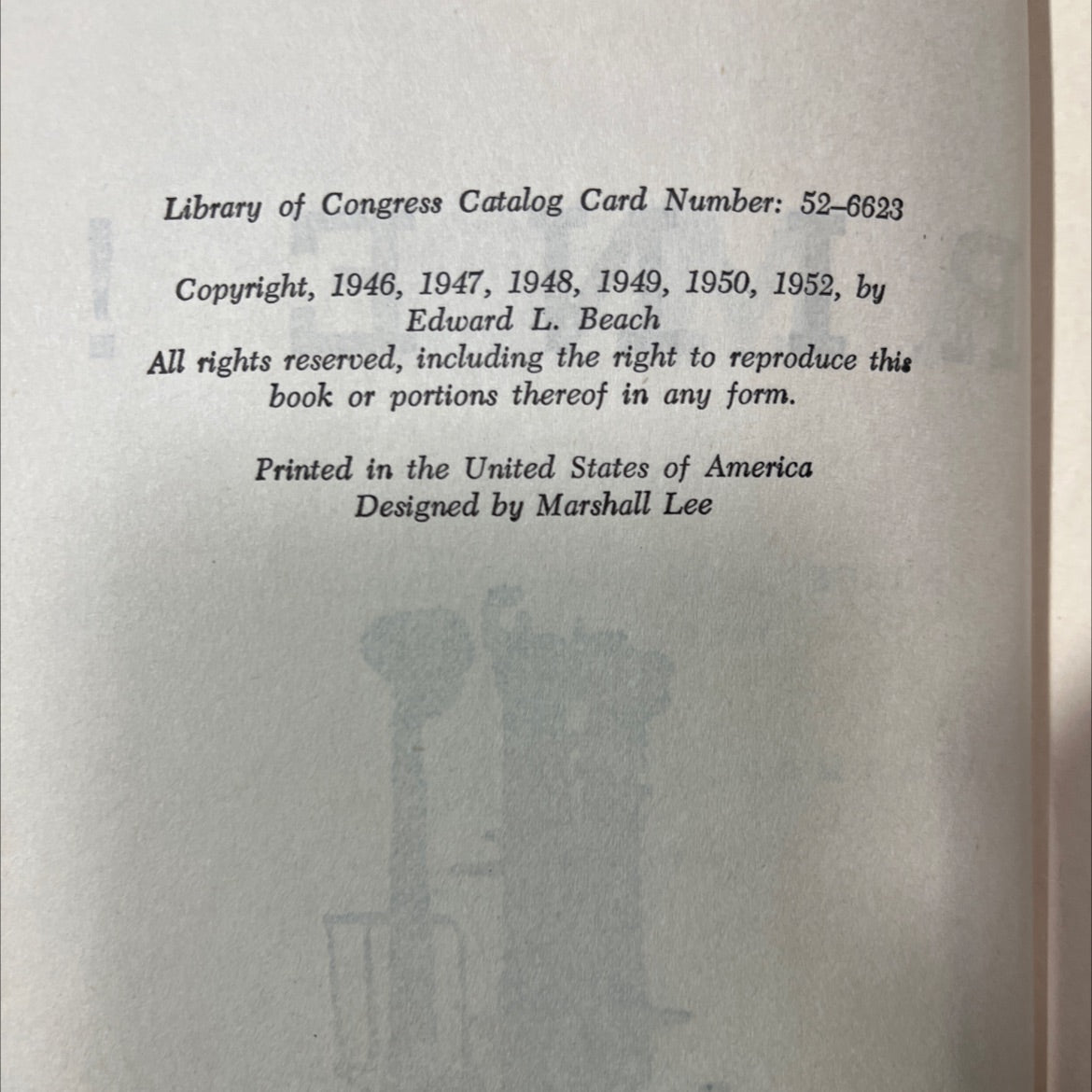 submarine! book, by edward l. beach, 1952 Hardcover image 3