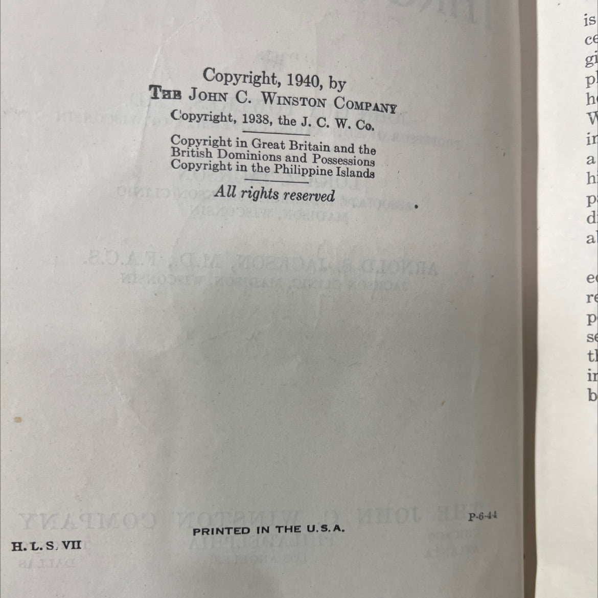 success through health book, by john guy fowlkes, 1940 Hardcover image 3