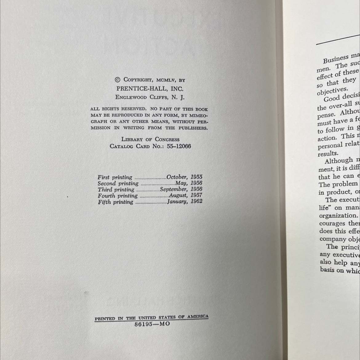 successful executive action a practical course in getting executive results book, by edward c. schleh, 1962 Hardcover image 3