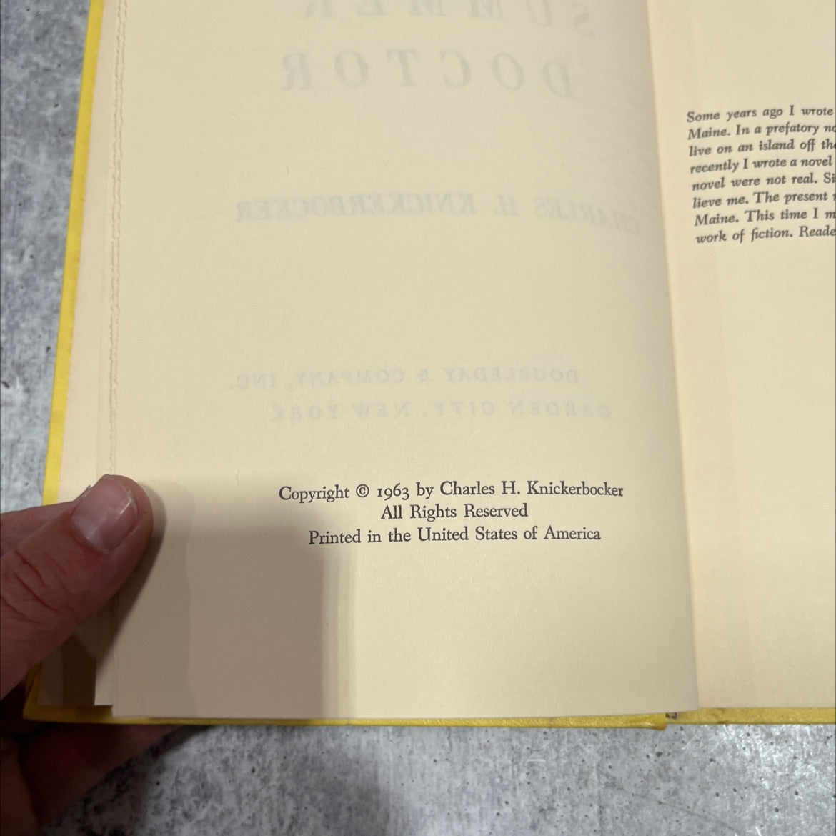 summer doctor book, by charles h. knickerbocker, 1963 Hardcover image 3