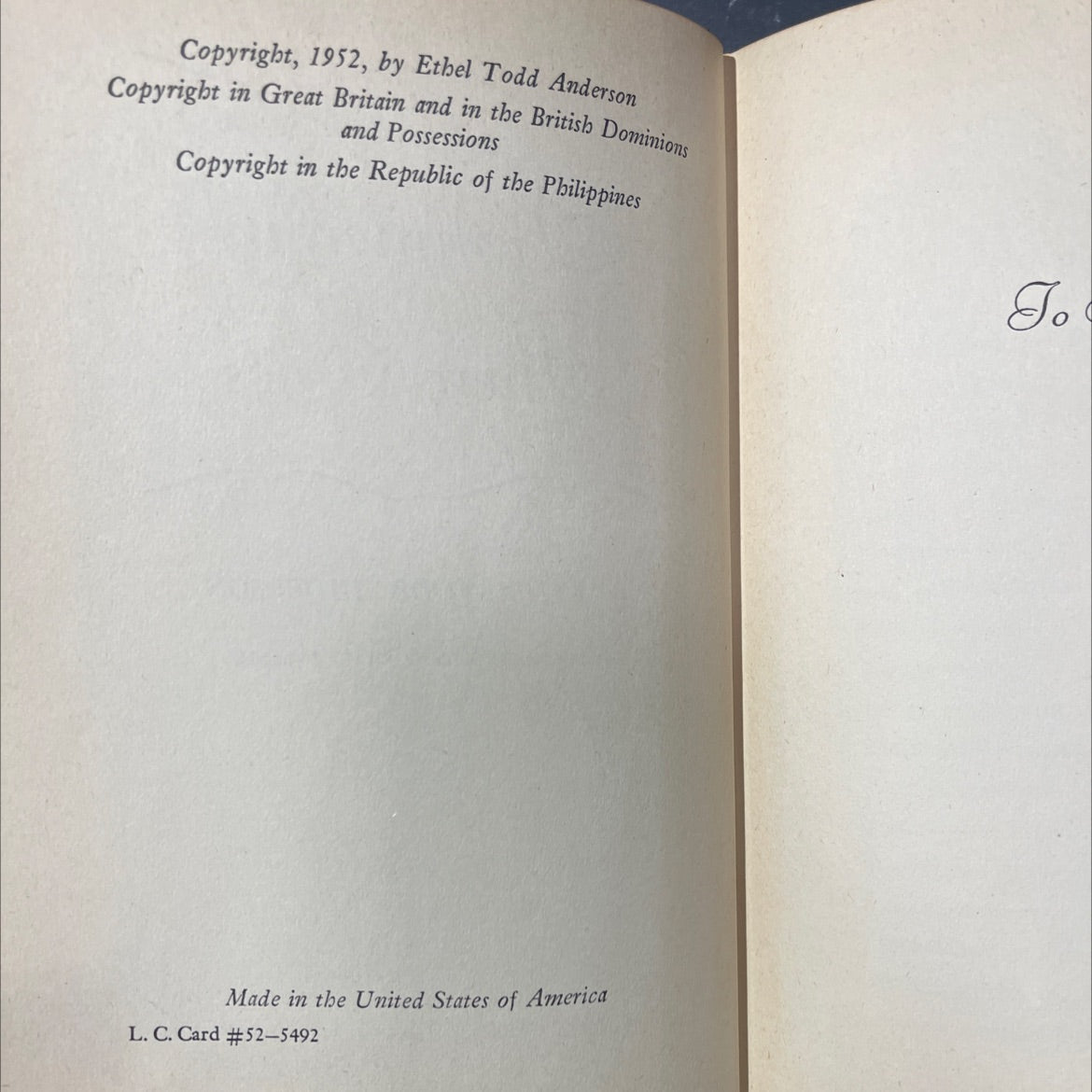 summer in their eyes book, by ethel todd anderson, 1952 Hardcover image 3