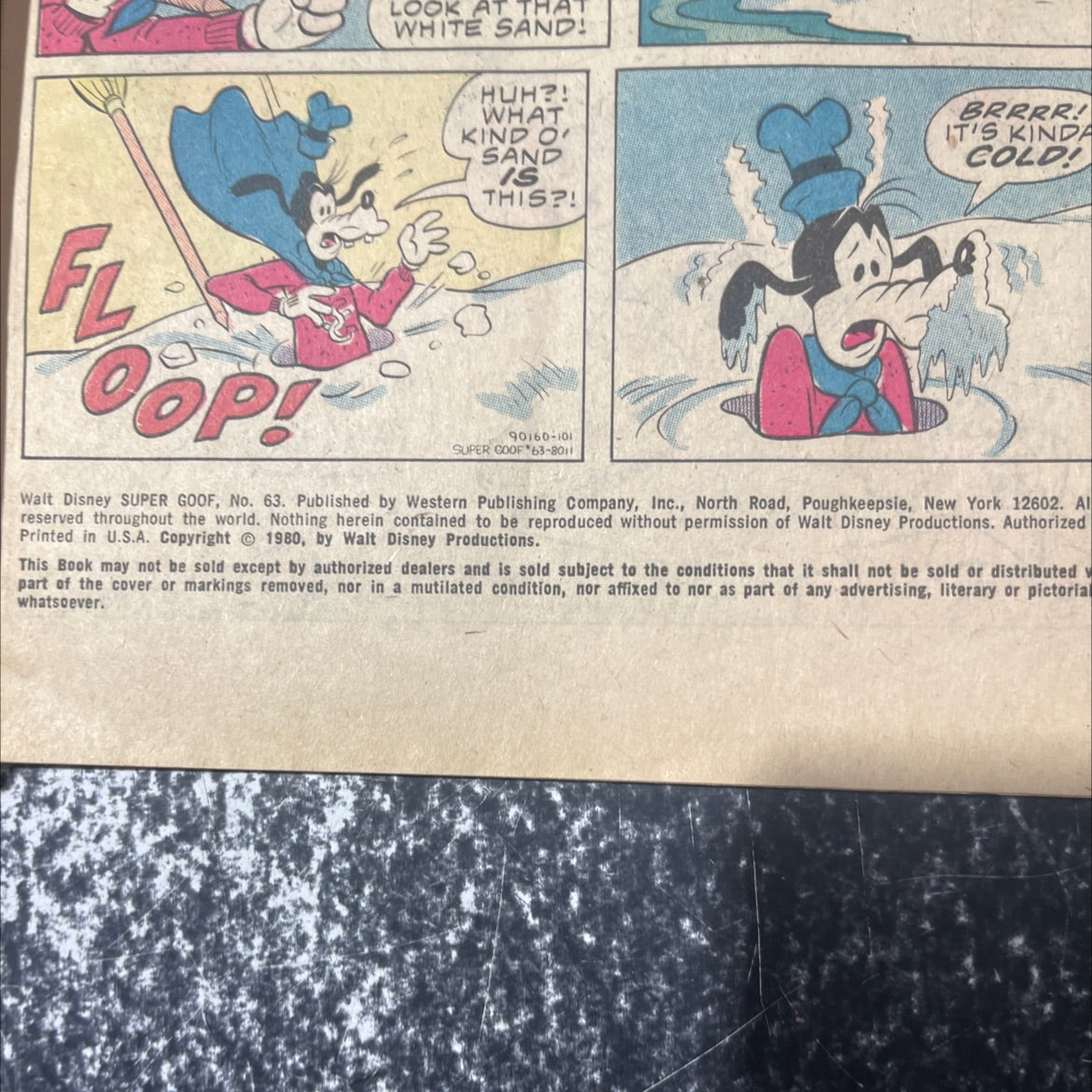 super goof, no. 63 book, by unknown, 1980 Paperback image 3